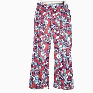 Orage patterned snowboard ski snow pants purple orange blue prime 10 size L